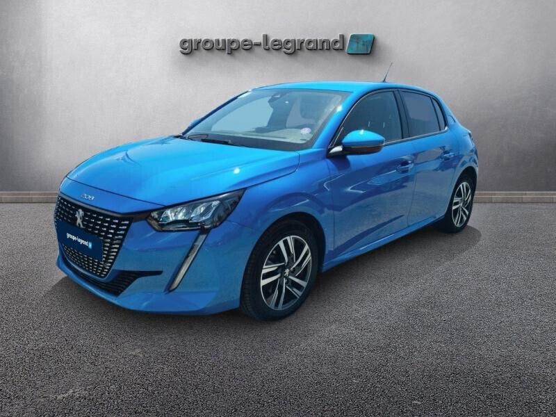 Bleu Utilisé 2021 Peugeot 208 Business-Line Citadine | 13 980 € (Prix juste) - Image 1/4