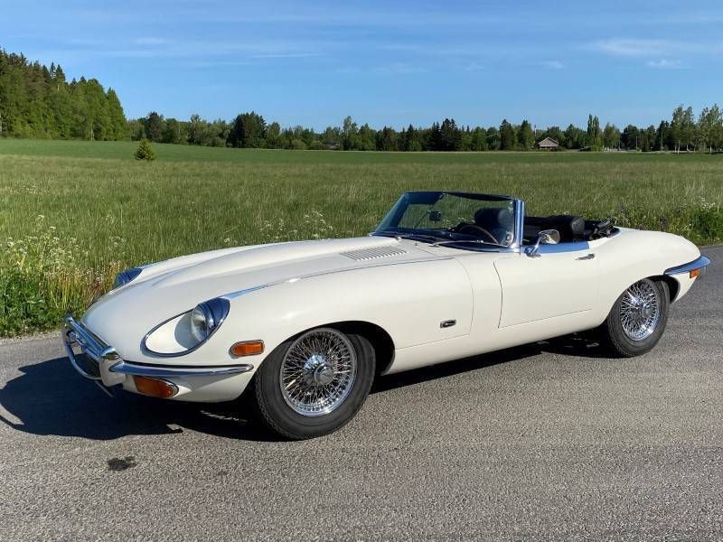 Occasion Jaguar E-Type 265 ch (194 kW) 1970 Blanc Cabriolet