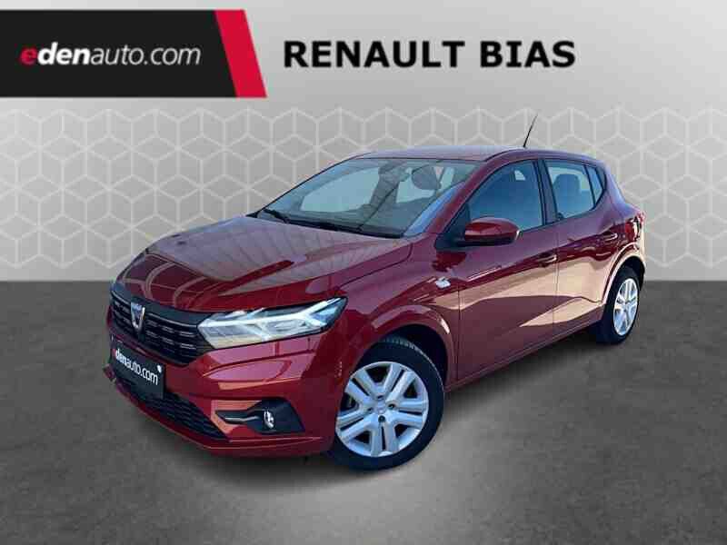 Rouge Utilisé 2021 Dacia Sandero Comfort Citadine | 12 590 € (Prix juste) - Image 1/4