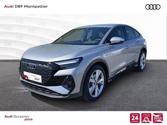 Argent fleuret métallisé Utilisé 2023 Audi Q4 Sportback e-tron S-Line SUV | 44 890 € (Prix assez cher) - Image 1/4