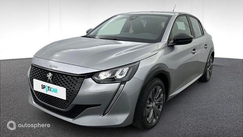 Occasion Peugeot e-208 Active 100 kW (136 ch) 2022 Gris Citadine
