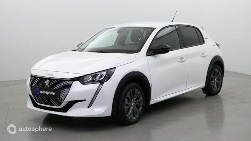 Jaune Utilisé 2022 Peugeot e-208 GT Citadine | 20 499 € (Prix juste) - Image 1/4