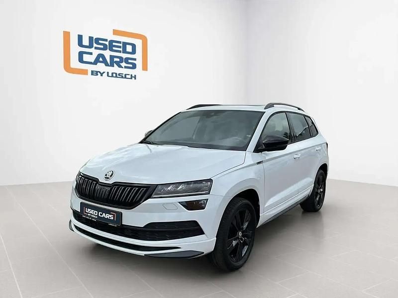 Blanc Utilisé 2020 Skoda Karoq SportLine SUV | 23 490 € (Super prix) - Image 1/4