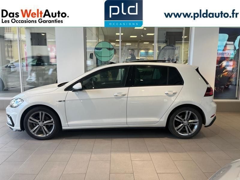 Occasion VW Golf VII R-line 150 ch (110 kW) 2018 Blanc pur Berline