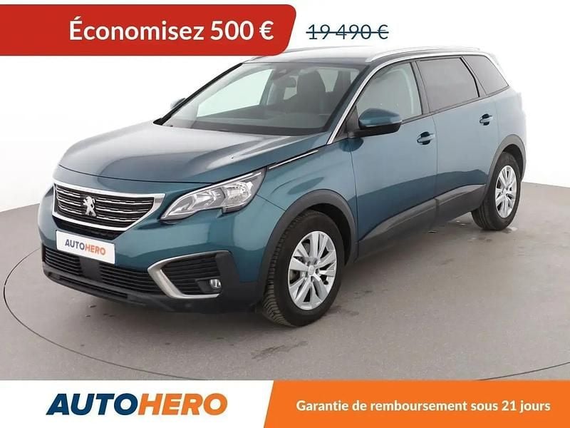 Bleu Utilisé 2019 Peugeot 5008 Business-Line Monospace | 18 990 € (Bon prix) - Image 1/2