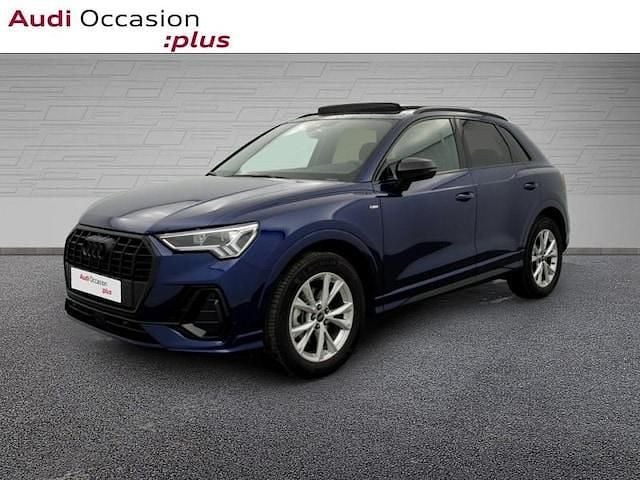 Bleu navarre métallisé Occasion 2025 Audi Q3 S-line plus SUV | 40 890 € (Prix juste) - Image 1/4