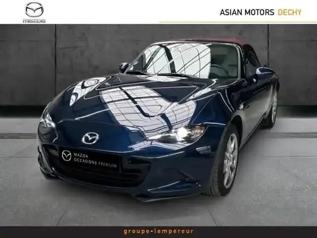 Deep crystal blue mica Occasion 2022 Mazda MX5 Selection Cabriolet | 24 990 € - Image 1/4