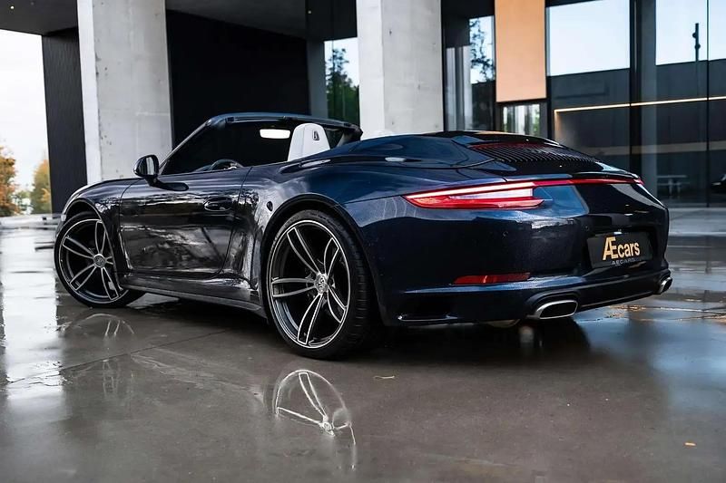 Bleu Occasion 2016 Porsche 911 Carrera 4 Cabriolet Cabriolet | 109 950 € - Image 1/4