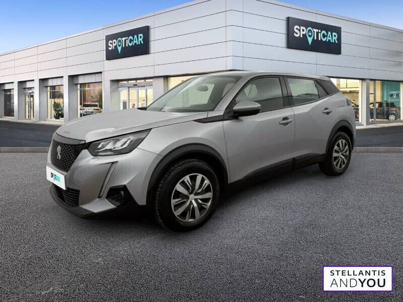 Gris Utilisé 2021 Peugeot 2008 Business-Line SUV | 13 990 € (Super prix) - Image 1/4