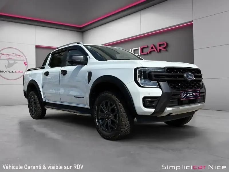 Blanc Utilisé 2023 Ford Ranger Wildtrack Pick-up | 53 980 € (Bon prix) - Image 1/4
