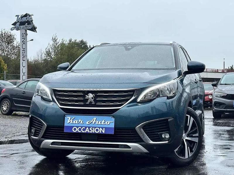 Bleu Utilisé 2020 Peugeot 5008 Monospace | 13 490 € (Prix juste) - Image 1/4