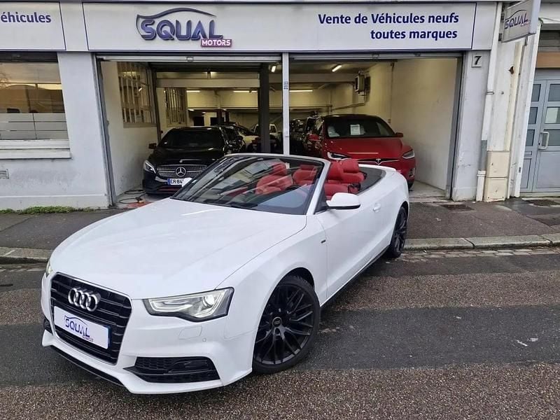 Blanc Occasion 2016 Audi A5 Cabriolet S-Line Cabriolet | 21 900 € - Image 1/4