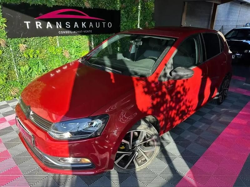 Rouge Occasion 2014 VW Polo Citadine | 8 490 € (Prix assez cher) - Image 1/4