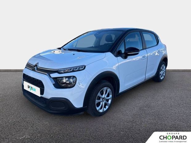 Blanc Utilisé 2021 Citroën C3 Feel Citadine | 9 490 € (Bon prix) - Image 1/4