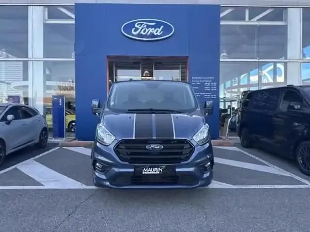 Bleu azur métallisée Occasion 2023 Ford Transit Custom Sport Berline | 33 990 € (Prix assez cher) - Image 1/4