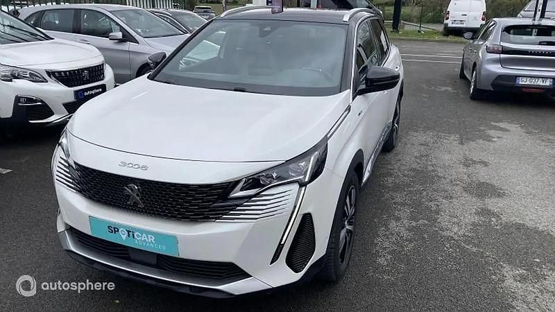 Blanc nacré (n) Utilisé 2021 Peugeot 3008 GT SUV | 26 399 € (Prix assez cher) - Image 1/4
