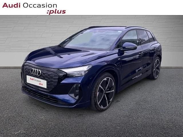 Bleu navarre métallisé Utilisé 2022 Audi Q4 e-tron S-Line SUV | 33 490 € (Bon prix) - Image 1/4