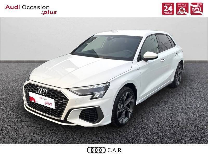Blanc Nouvelle 2024 Audi A3 Sportback Berline | 38 900 € (Prix juste) - Image 1/3