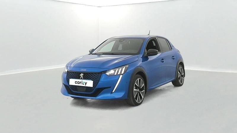 Bleu Utilisé 2022 Peugeot e-208 GT Citadine | 18 090 € (Prix assez cher) - Image 1/4