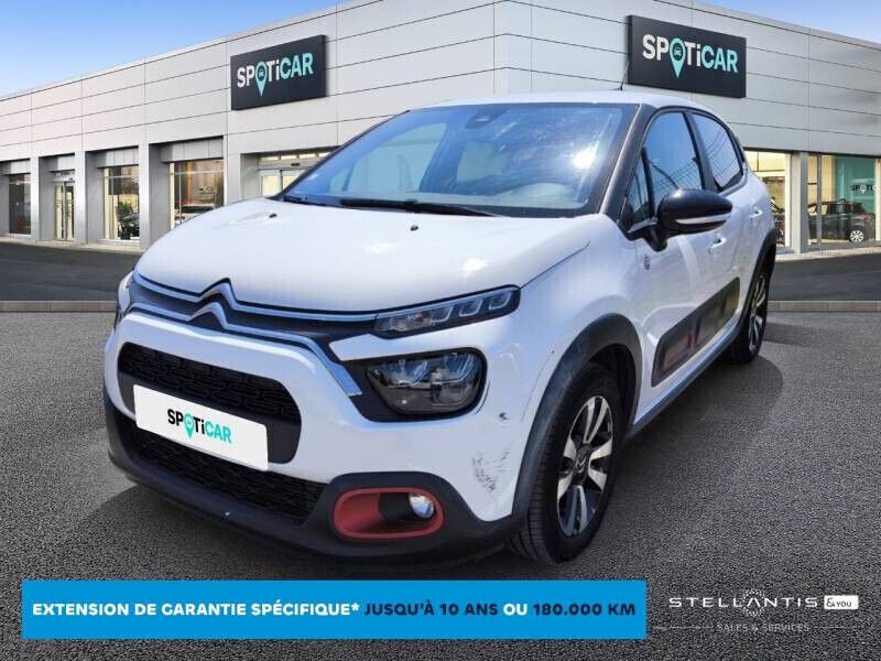 Blanc Utilisé 2021 Citroën C3 PureTech Citadine | 10 490 € (Prix juste) - Image 1/4