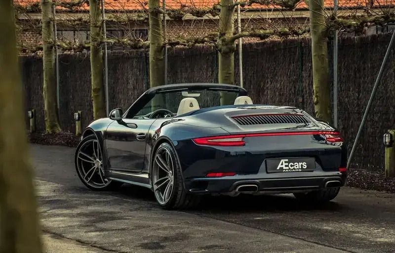 Bleu Utilisé 2016 Porsche 911 Carrera 4 Cabriolet Cabriolet | 109 950 € - Image 1/4