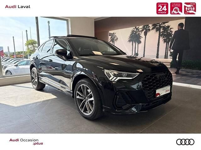 Noir mythe métallisé Utilisé 2024 Audi Q3 Sportback S-Line SUV | 52 490 € (Prix cher) - Image 1/4