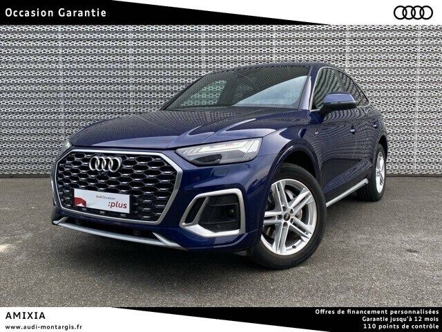 Bleu navarre métallisé Utilisé 2022 Audi Q5 Sportback S-Line SUV | 47 890 € (Prix juste) - Image 1/4