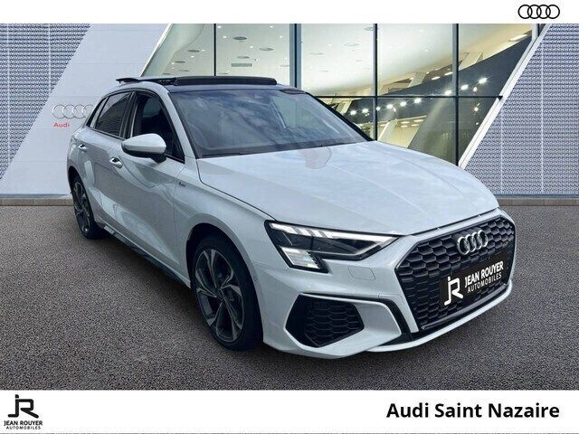 Blanc glacier métallisé Utilisé 2024 Audi A3 Sportback e-tron S-Line Berline | 38 999 € (Prix assez cher) - Image 1/4