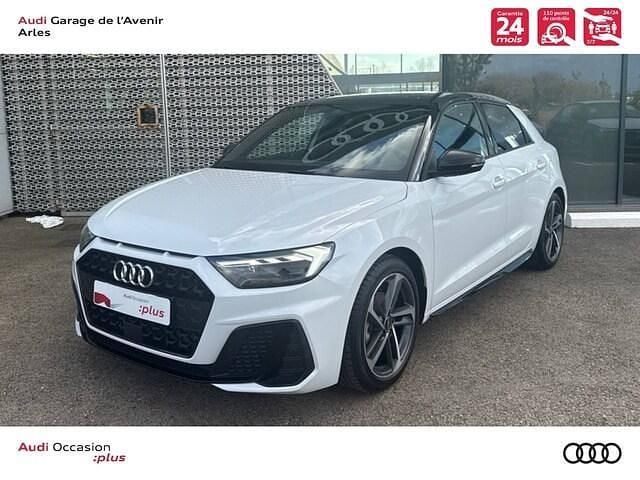 Occasion Audi A1 Sportback S-line plus 116 ch (85 kW) 2025 Blanc glacier métallisé noir mythe métallisé Citadine