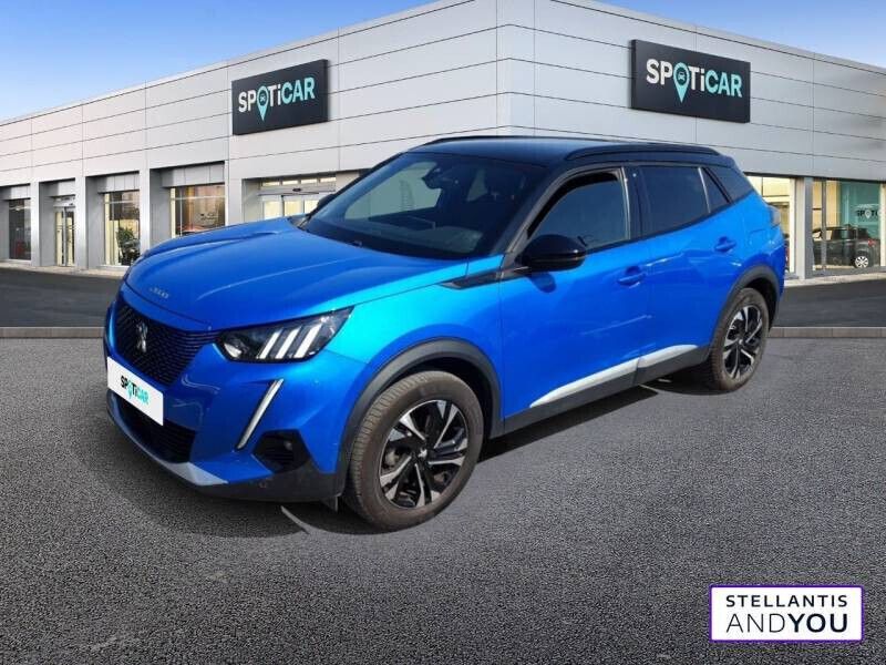 Bleu Utilisé 2021 Peugeot e-2008 GT SUV | 16 390 € (Prix juste) - Image 1/4