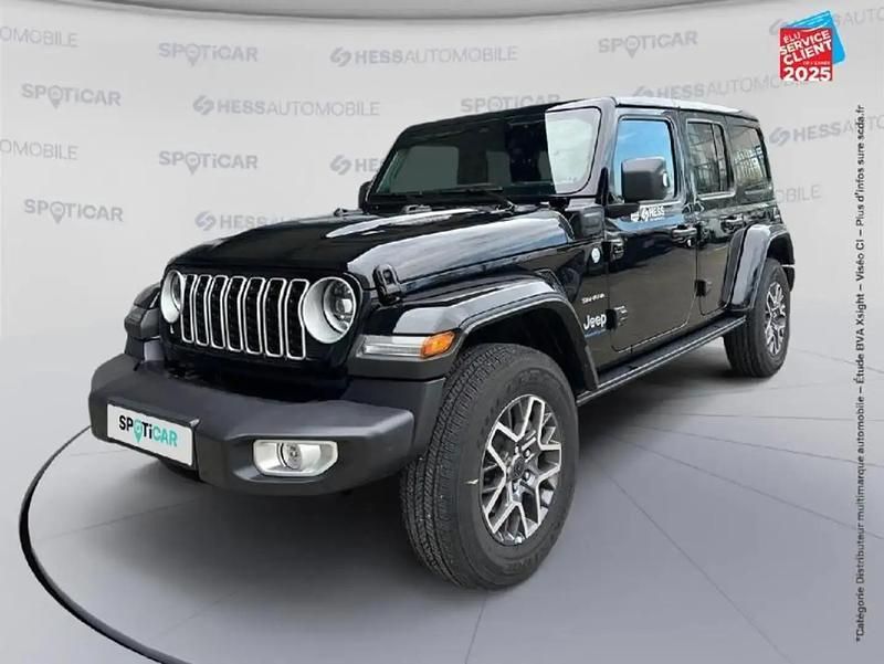 Noir Occasion 2024 Jeep Wrangler Sahara SUV | 74 990 € (Prix cher) - Image 1/4
