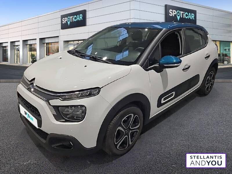 Blanc Utilisé 2022 Citroën C3 PureTech Citadine | 11 990 € (Prix juste) - Image 1/4