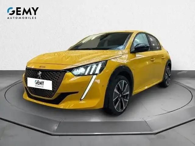 Jaune Occasion 2022 Peugeot e-208 GT Citadine | 18 489 € (Prix juste) - Image 1/4