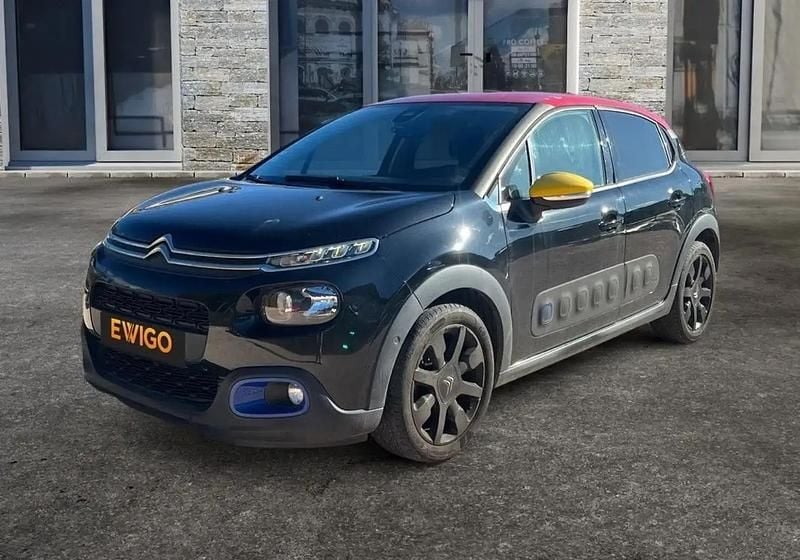Noir Occasion 2019 Citroën C3 PureTech Berline | 9 990 € (Super prix) - Image 1/4