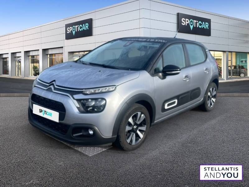 Gris Utilisé 2021 Citroën C3 PureTech Citadine | 11 690 € (Bon prix) - Image 1/3