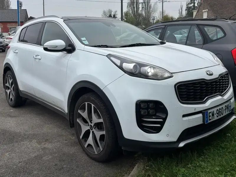 Blanc Utilisé 2017 Kia Sportage GT-Line SUV | 13 990 € (Prix juste) - Image 1/2