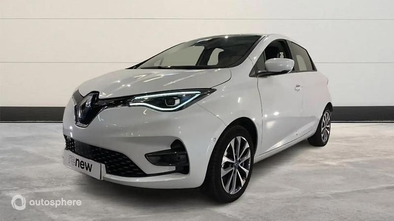 Blanc Utilisé 2020 Renault Zoe Intens Citadine | 8 999 € (Super prix) - Image 1/4