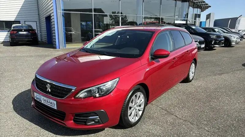 Rouge Utilisé 2020 Peugeot 308 Style Break | 9 990 € (Prix assez cher) - Image 1/4