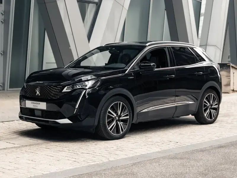 Noir Utilisé 2021 Peugeot 3008 GT-line SUV | 23 990 € (Prix juste) - Image 1/4