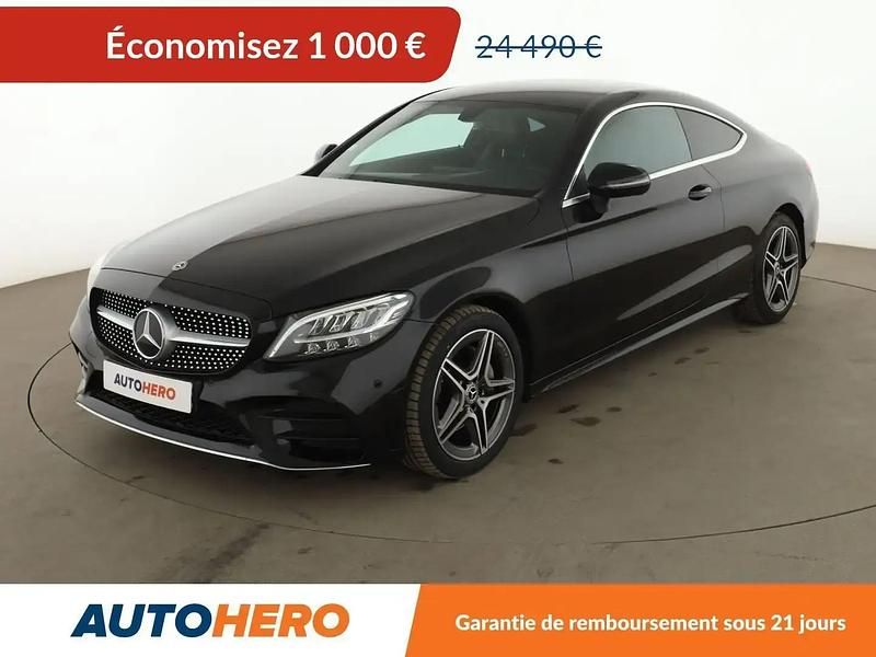 Noir Occasion 2018 Mercedes C180 AMG line Coupé | 23 490 € (Prix juste) - Image 1/2