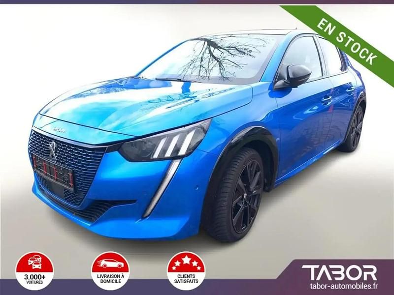 Bleu Occasion 2021 Peugeot e-208 GT Citadine | 16 688 € (Prix juste) - Image 1/4