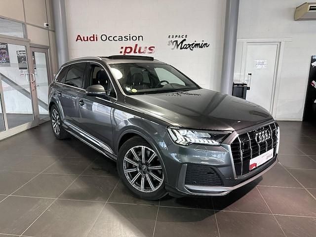 Gris daytona nacré Utilisé 2020 Audi Q7 S-Line SUV | 57 990 € (Prix assez cher) - Image 1/4