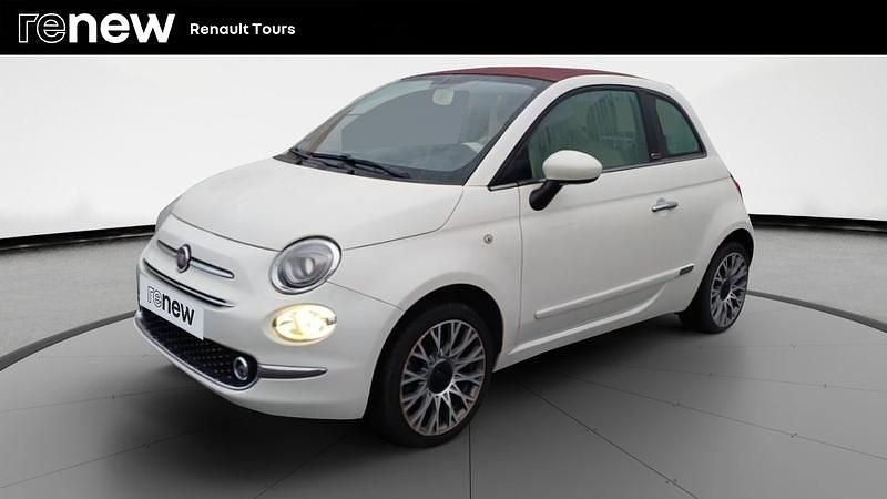 Blanc Occasion 2018 Fiat 500C Lounge Cabriolet | 10 999 € (Prix assez cher) - Image 1/4