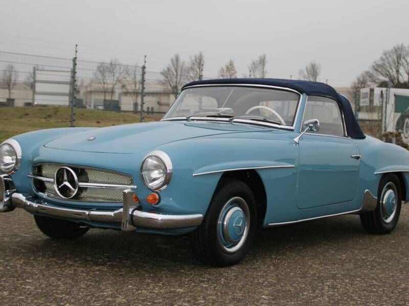 Bleu Utilisé 1961 Mercedes 190 Cabriolet | 112 600 € - Image 1/4