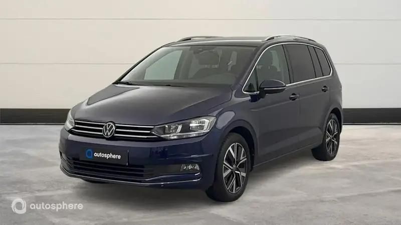 Bleu Utilisé 2021 VW Touran Monospace | 24 999 € (Prix juste) - Image 1/4