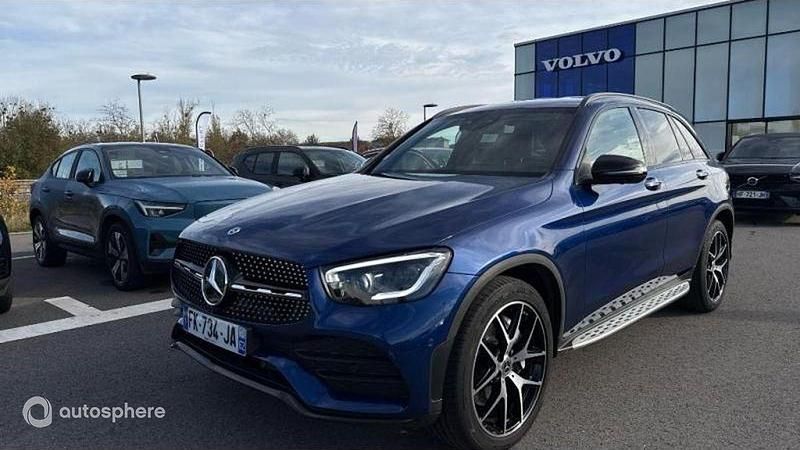 Bleu Utilisé 2019 Mercedes GLC300 AMG line SUV | 37 299 € (Prix cher) - Image 1/4