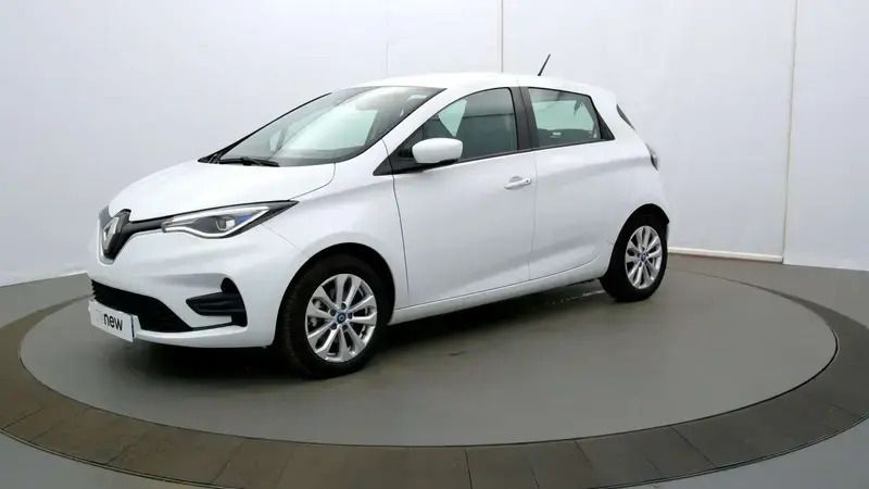 Blanc Utilisé 2020 Renault Zoe Zen Citadine | 9 680 € (Super prix) - Image 1/4