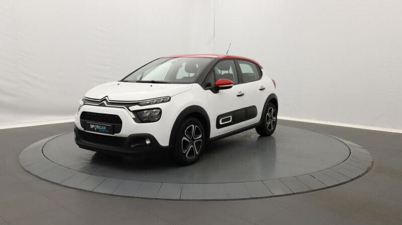 Blanc Utilisé 2022 Citroën C3 PureTech Citadine | 12 350 € (Prix juste) - Image 1/4
