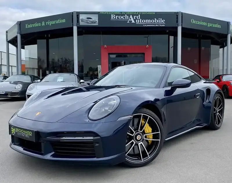 Bleu Utilisé 2021 Porsche 911 Turbo S Coupé | 224 900 € (Super prix) - Image 1/4