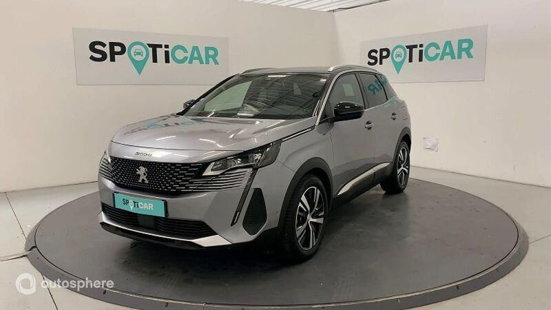 Gris Utilisé 2021 Peugeot 3008 GT SUV | 25 999 € (Prix assez cher) - Image 1/4